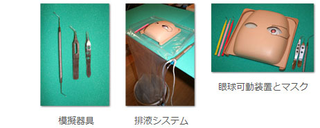 白内障手術練習用模擬眼 机太郎ウェットラボセット 詳細画像3