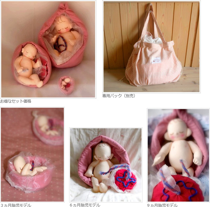 胎児人形セット/3、6、9ヶ月イメージ